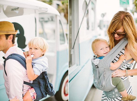 Ice cream outing with Ergobaby | Rebecca Fishman | 100 Layer Cakelet