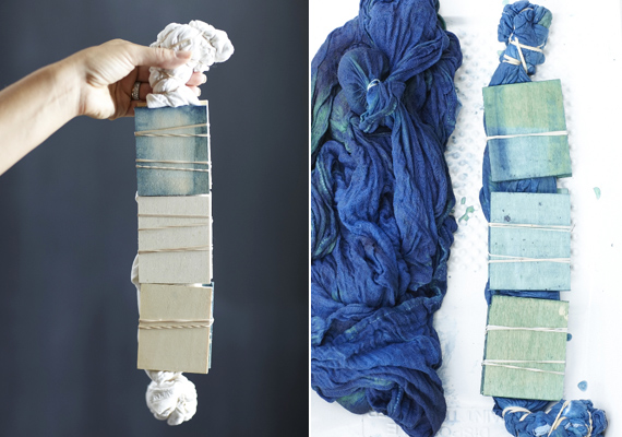 DIY indigo dyed swaddles | 100 Layer Cakelet
