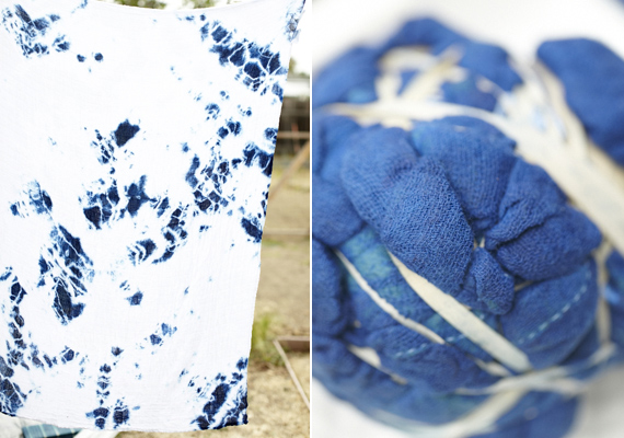 DIY indigo dyed swaddles | 100 Layer Cakelet