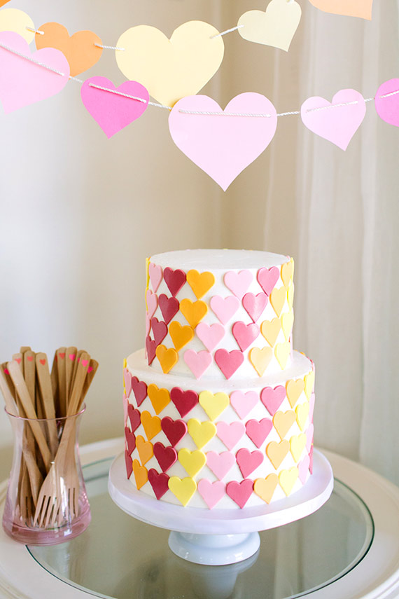 Heart first birthday cake | 100 Layer Cakelet
