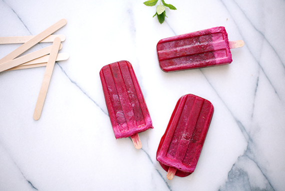 Beet popsicles with apples, greek yogurt, and honey | 100 Layer Cakelet