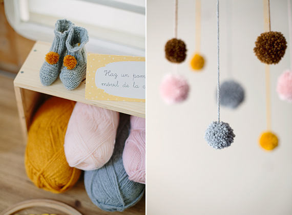 Crafty pink, yellow, and grey baby shower in Barcelona by Fueron Felicies | Kiss and Chips Photography | 100 Layer Cakelet