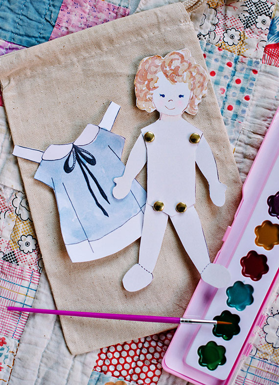 Paper doll birthday playmate | Bibliosophy Handmade | 100 Layer Cakelet