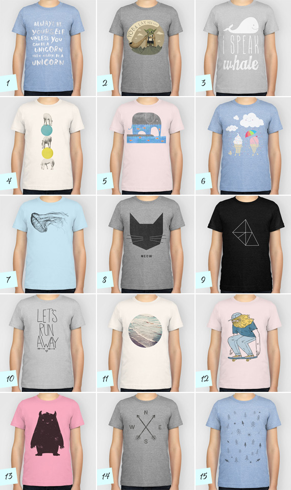 Graphic tees for boys from Society6.com | 100 Layer Cakelet