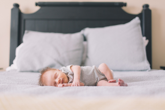 Newborn photos at home by Black and Hue Photography | 100 Layer Cakelet