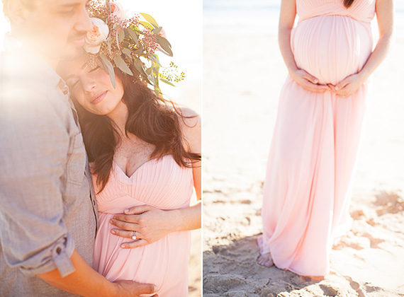 Southern California beach maternity photos by Chris and Kristen Photography | 100 Layer Cakelet