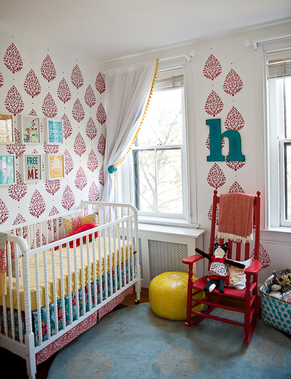 Hazel's bright, primary nursery | 