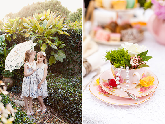 Girls backyard tea party by Courtney Horwood | 100 Layer Cakelet