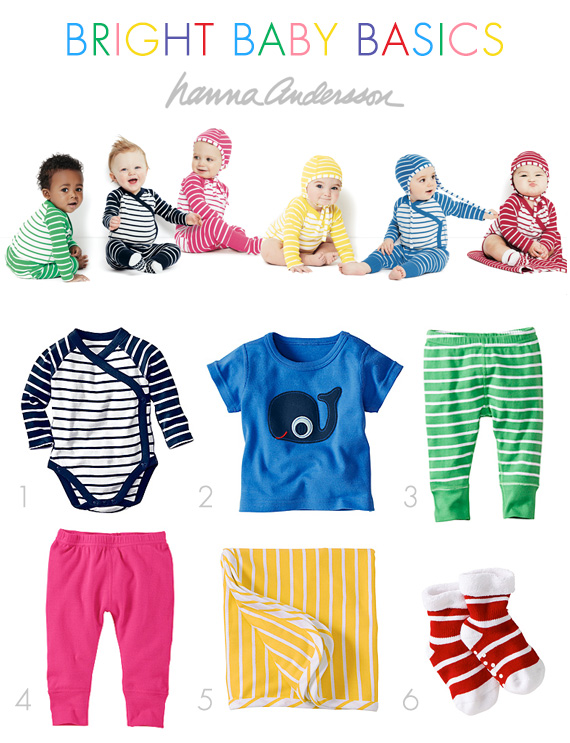 Bright baby basics from Hanna Andersson | Vintage style Swedish baby clothes | 100 Layer Cakelet