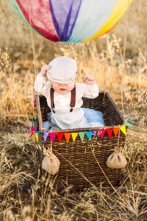 DIY hot air balloon photo session | Michelle Warren Photography | 100 Layer Cakelet