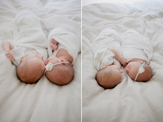 Twin newborn photos by Katie Purnell | 100 Layer Cakelet