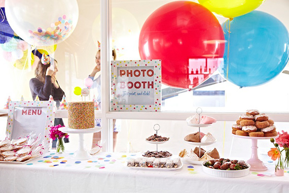 Bright confetti-themed baby shower | photos by Alana Landsberry | 100 Layer Cakelet