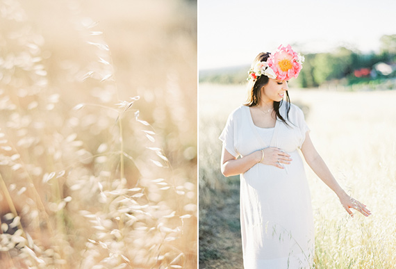 Bay Area maternity photos by Michele Beckwith | Flower crown by Natalie Bowen | 100 Layer Cakelet