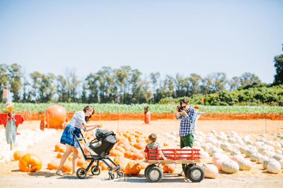 Visit to the pumpkin patch with Orbit Baby | Underwood Family Farms | Photos by Rebecca Fishman | 100 Layer Cakelet