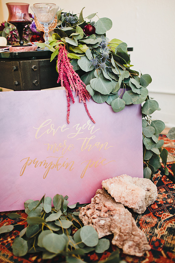 Bohemian Thanksgiving table by Beijos Events | Megan Welker Photography | MV Florals | 100 Layer Cakelet
