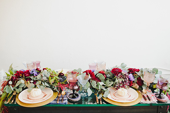 Bohemian Thanksgiving table by Beijos Events | Megan Welker Photography | MV Florals | 100 Layer Cakelet