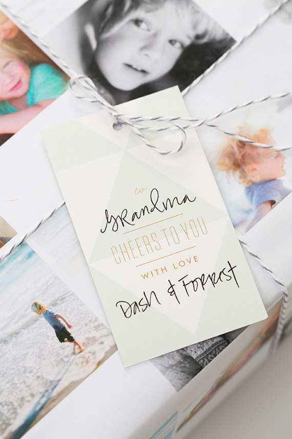 Custom holiday cards, gift tags, wrapping paper and decor from Minted | Photos by Scott Clark Photo | 100 Layer Cakelet
