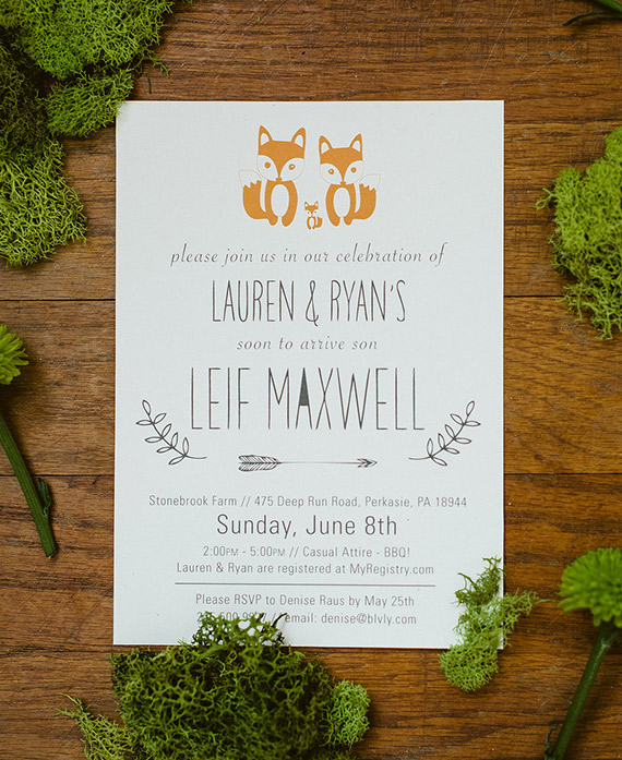 Fox and forest themed baby shower by M2 Photography | 100 Layer Cakelet