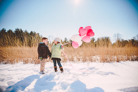 Sibling Valentine's Day photos | Barefeet Studio | 100 Layer Cakelet