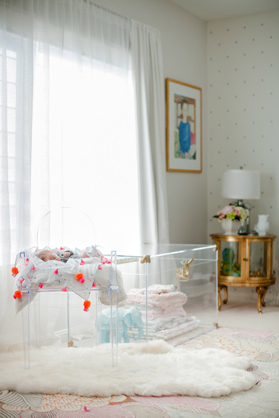 Fairytale nursery and newborn photos by Courtney de Jauregui of Erin Hearts Court | 100 Layer Cakelet