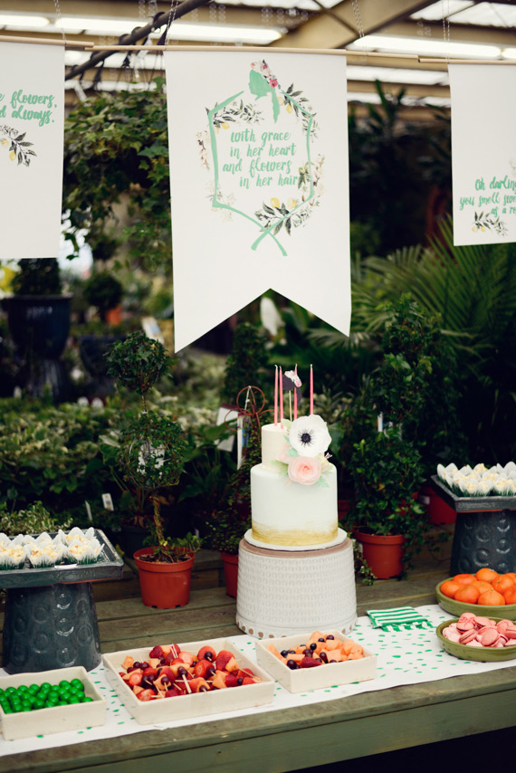 Floral, gardening 4th birthday party by Alea Moore Photography | 100 Layer Cakelet