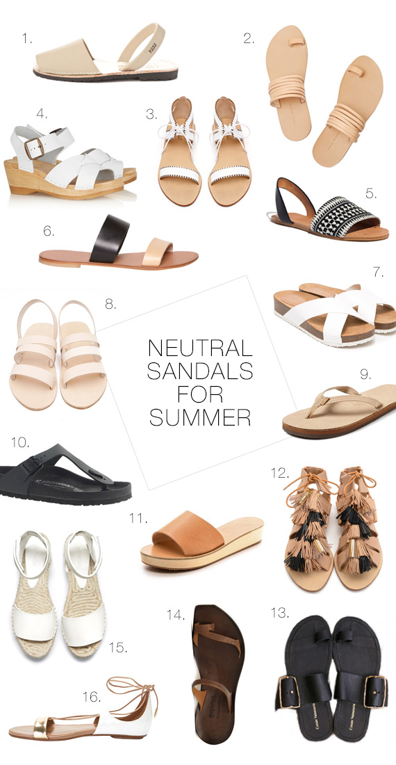 Favorite sandals for summer