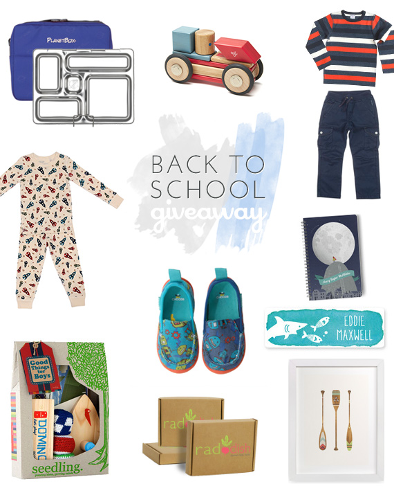Back to School giveaway for boys
