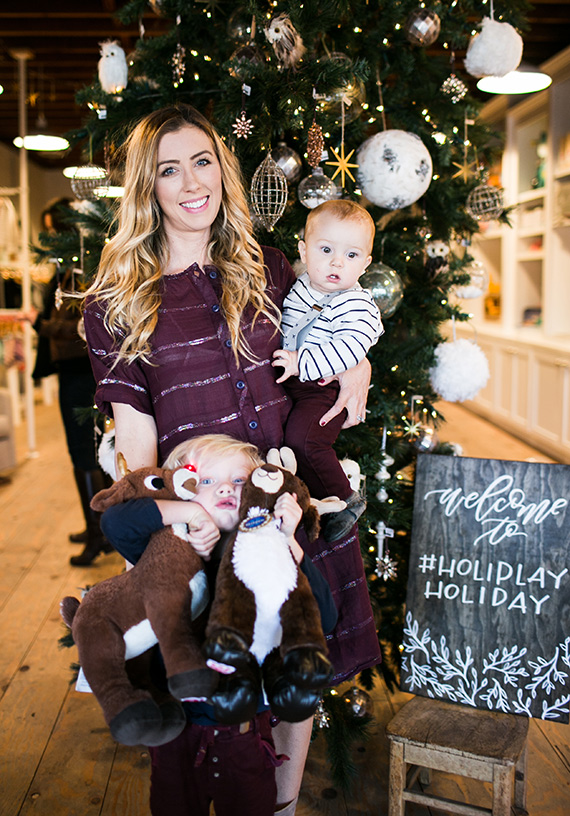 Kids holiday playdate and toy drive at Ollie & Me