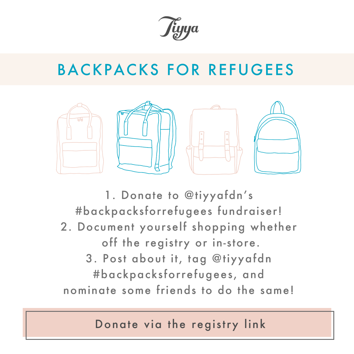Backpacks for Refugees - 100 Layer Cakelet