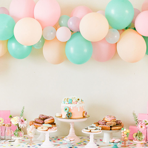 Pastel donut third birthday party | 100 Layer Cakelet