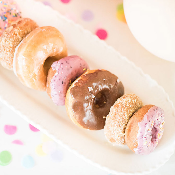 Pastel donut third birthday party | 100 Layer Cakelet