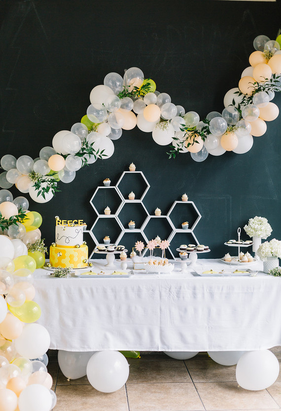 modern Bee-themed birthday party | Best Birthday Ideas of 2017 on 100 Layer Cakelet