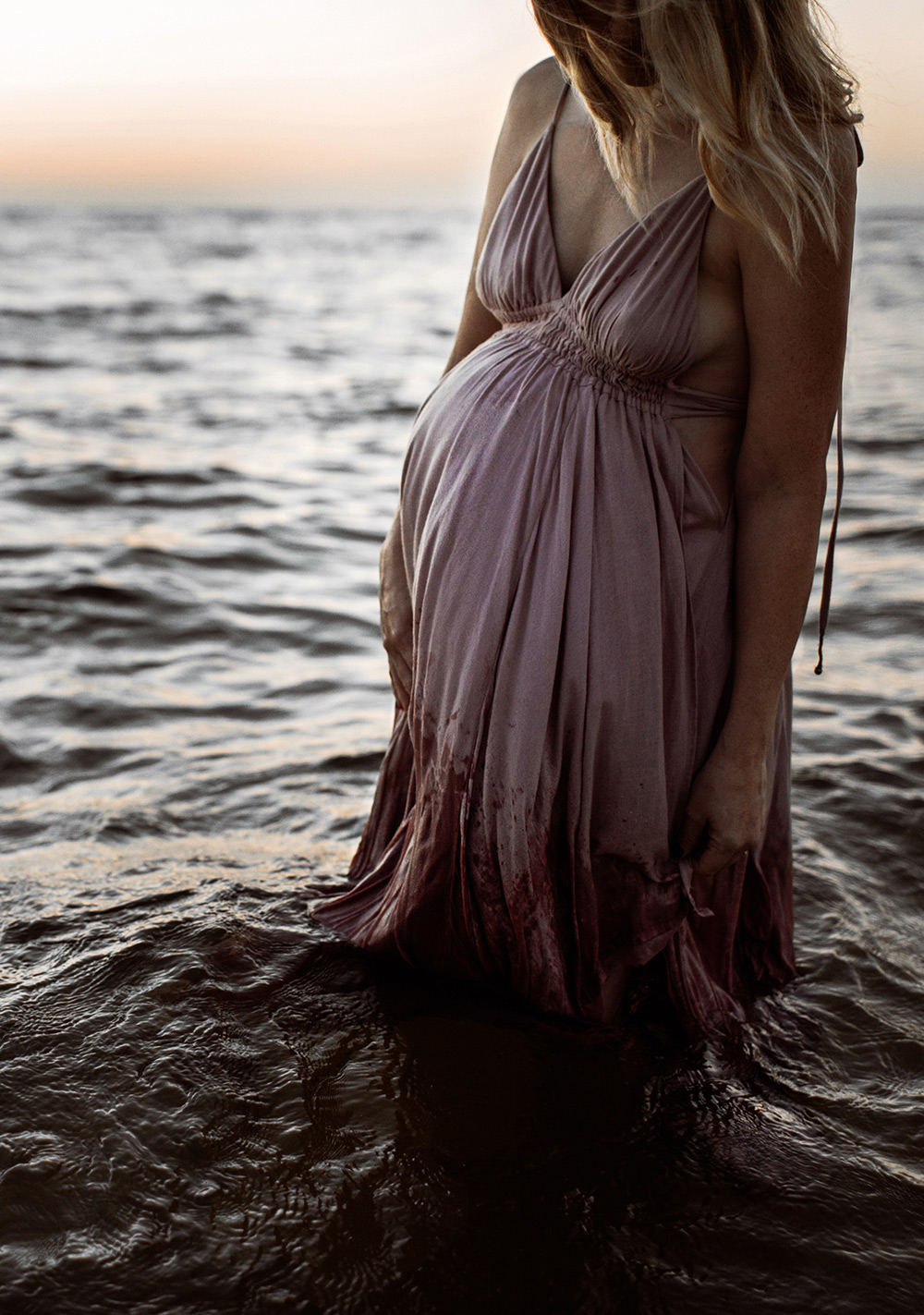 Sunset maternity photos in Florida