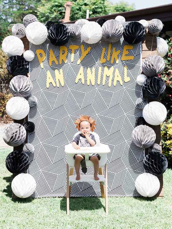 Party Like an Animal first birthday party